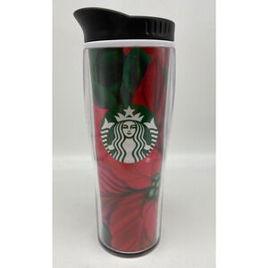 Starbucks Tumbler 16 oz Hot Beverage Holiday‎ 2020 Poinsettia